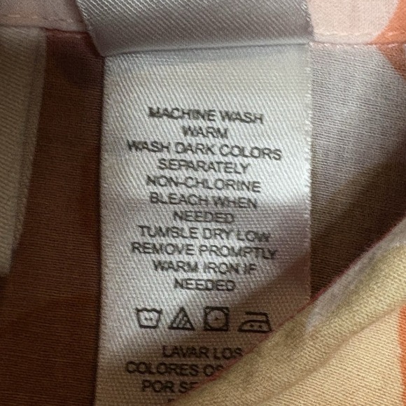 Liz Claiborne Woman 2X Blouse Button Front Floral Print 100% Cotton Long Sleeve - Picture 14 of 15